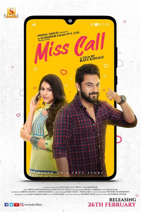 Listen to Miss Call Pe on the Hindi music album Raja Ke Boliya Pe by Pooja Sargam, Mukesh, only on JioSaavn. . Miss call bengali movie free download